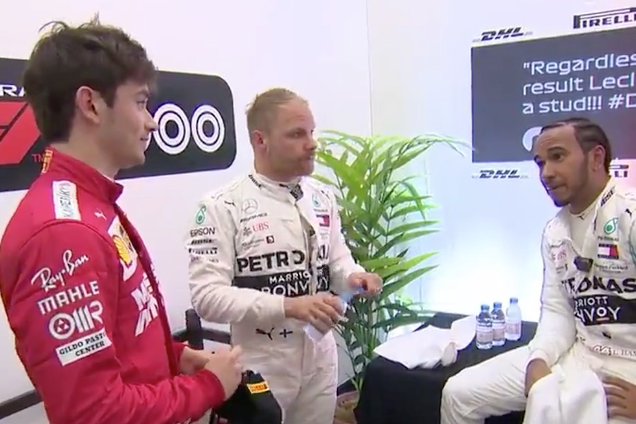 【F1動画】ハミルトンが失意のルクレールにかけた言葉とは･･･