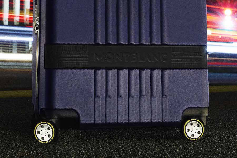 【ピレリ】“F1タイヤ”を装着！モンブランとコラボしたスーツケースをF1中国GPで発表