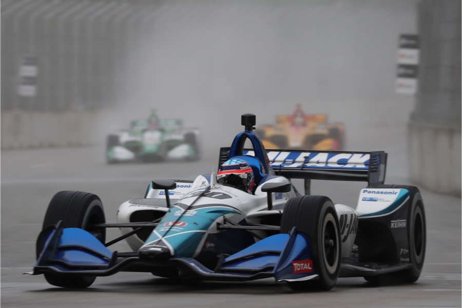 【動画：インディカー】佐藤琢磨、インディ500に続き2戦連続の3位！デトロイト戦レース1は75分に短縮
