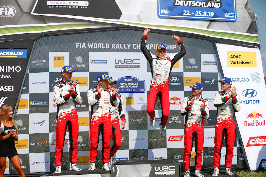 【WRC】トヨタ、表彰台独占！／ラリー・ドイチェランド