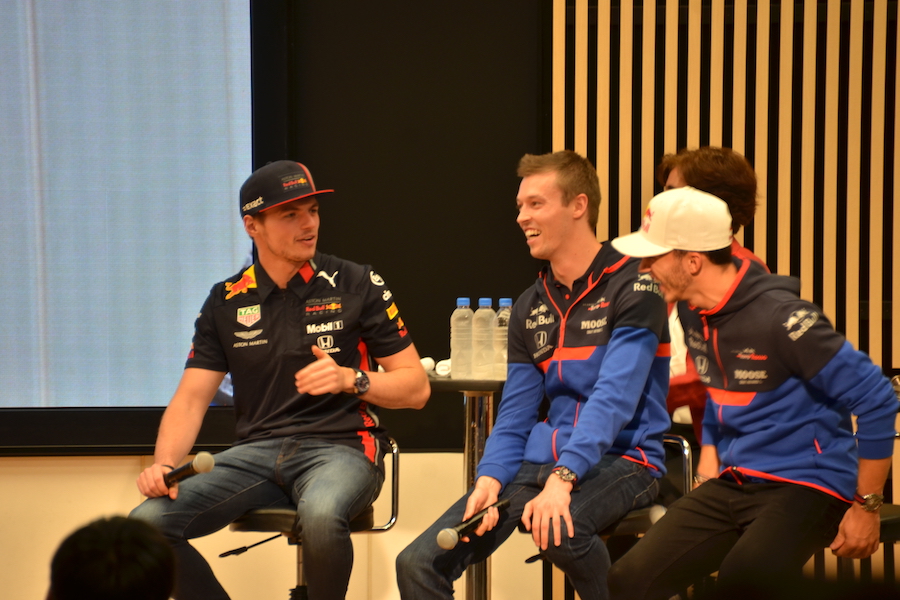 【F1日本GP】ホンダF1ファンミーティングでガスリー暴露「下着は履かない」フェルスタッペンとクビアトが食いつく