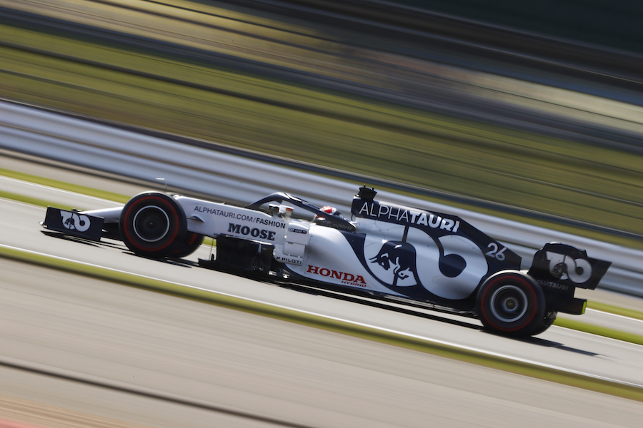 【アルファタウリ・ホンダF1】クビアト「突風でコースオフして･･･」／F1 70周年記念GP予選