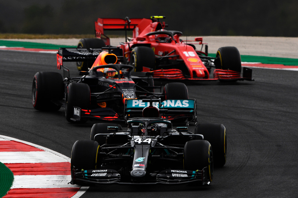 【F1レース順位】フェルスタッペンは3位。ハミルトンはシューマッハを抜いて歴代最多勝利92勝目！／F1ポルトガルGP