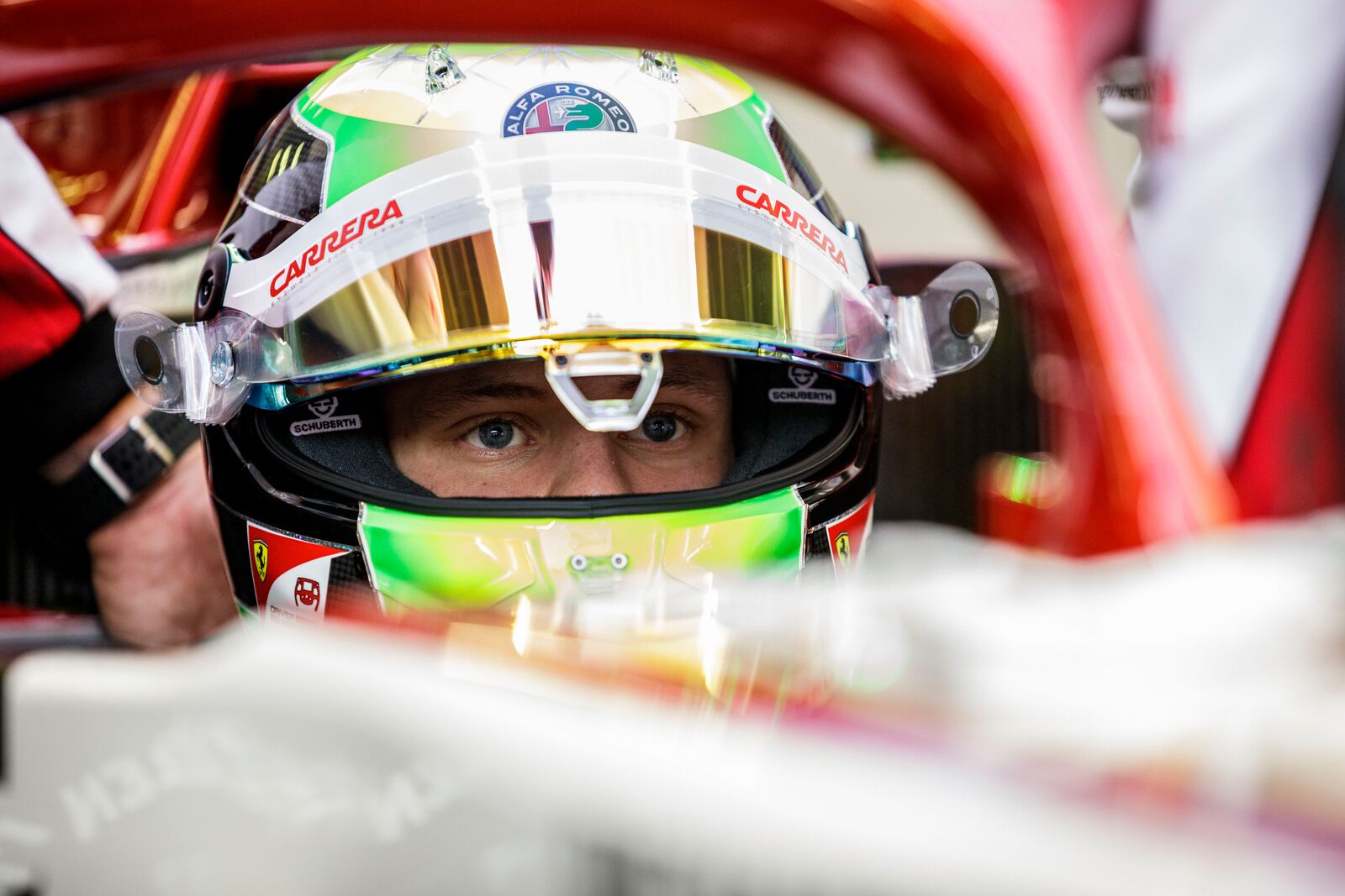 【アルファロメオ】“M.シューマッハ”「ドライブしたかった」アルファロメオとフェラーリに感謝