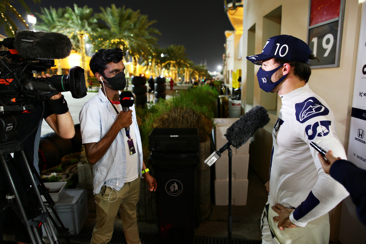 【アルファタウリ・ホンダ】ガスリー「かなり良さそうだから予選に向けて0.1秒見つけ出すよ」／F1バーレーンGP