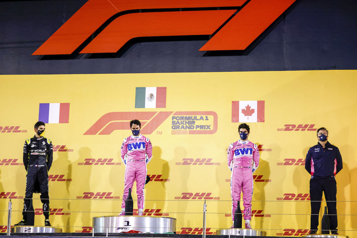 【F1決勝レポート】メルセデス大混乱･･･初優勝のペレス「10年待った」50年ぶりのメキシコ人F1勝者誕生！オコン初表彰台、レーシングポイントはダブル表彰台で歓喜！／F1サヒールGP