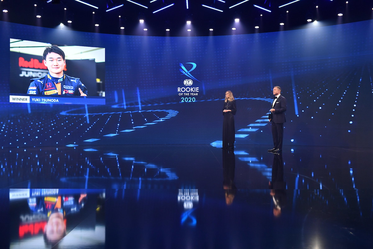 【動画：FIA表彰式】来季F1に参戦する角田裕毅が世界一のルーキードライバー！「FIAルーキー・オブ・ザ・イヤー」獲得！