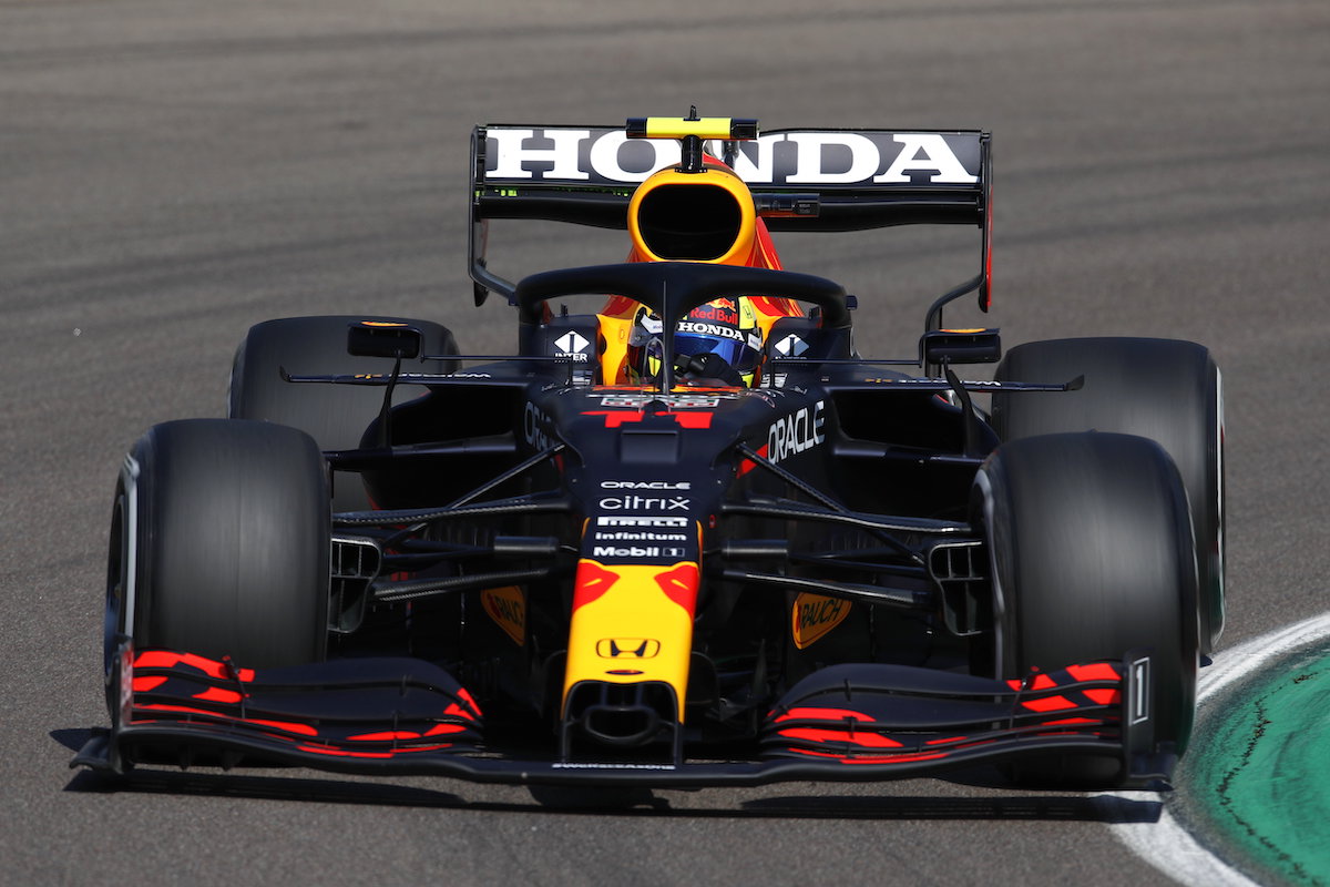 【レッドブル・ホンダ】ペレス「レースペースは力強いしマシンの感触もいい」／F1エミリア・ロマーニャGP初日