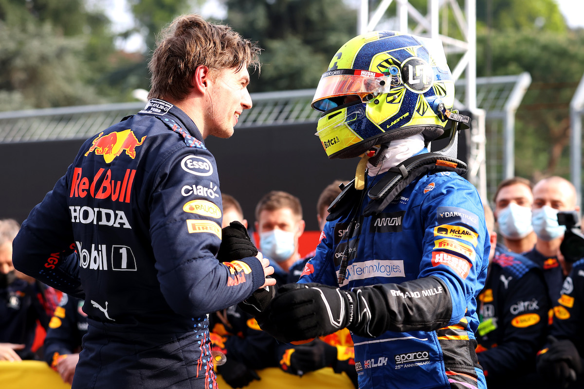 【マクラーレン】3位表彰台のノリス「すごくハッピーだよ」／F1エミリア・ロマーニャGP