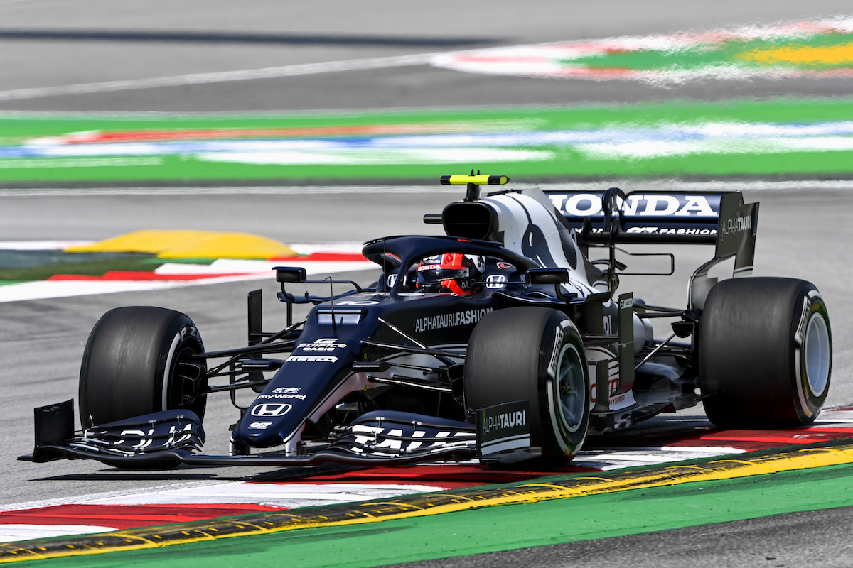 【ホンダF1】4台すべてトップ10入り。アルファタウリは2台ともトップから0.5秒差／F1第4戦スペインGP初日