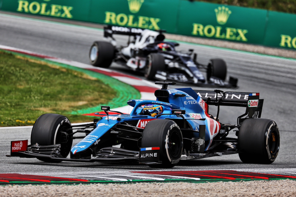 【アルピーヌ】アロンソ、角田裕毅の追撃を振り切る「9位以上は無理だった」／F1シュタイアーマルクGP