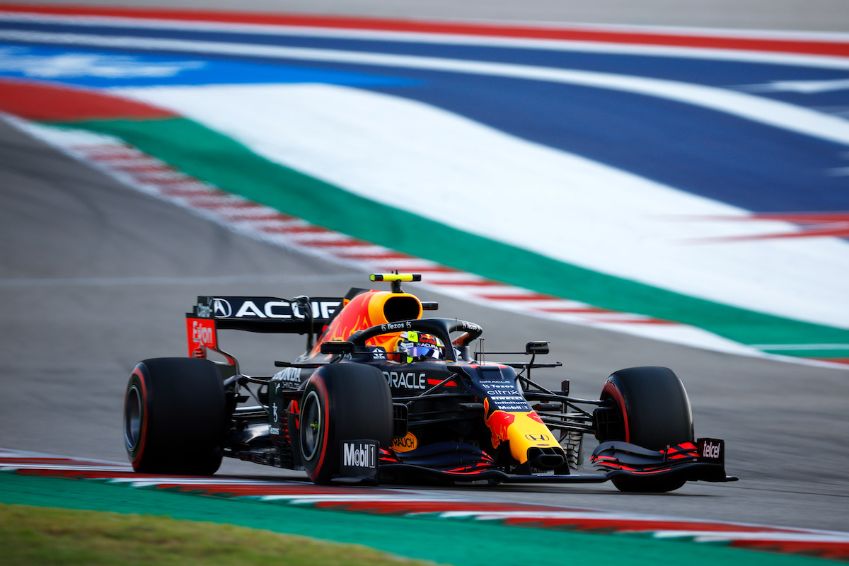 【F1アメリカGP：FP3順位】ペレスが連続トップ！ホンダ勢はトップ8に3台、角田裕毅は18番手