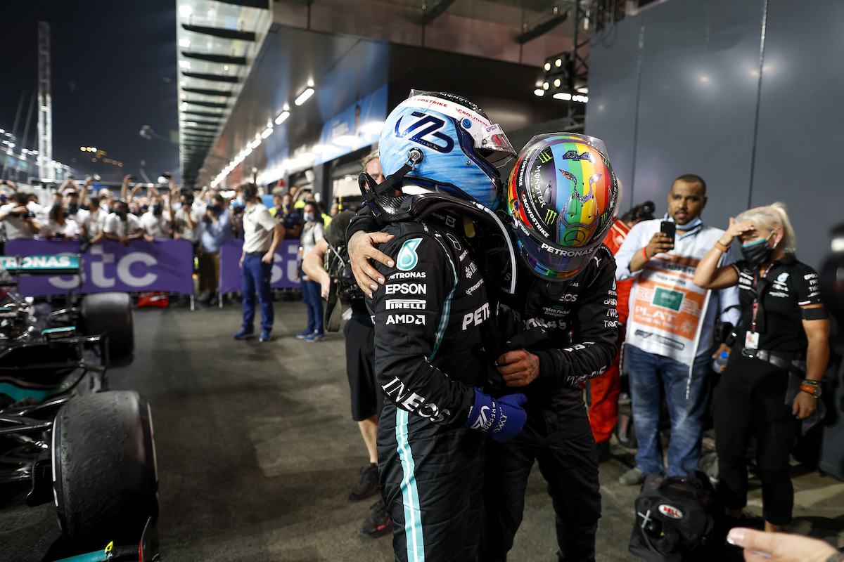 ボッタス「最後のストレートでようやく3位に入れた」／F1サウジアラビアGP