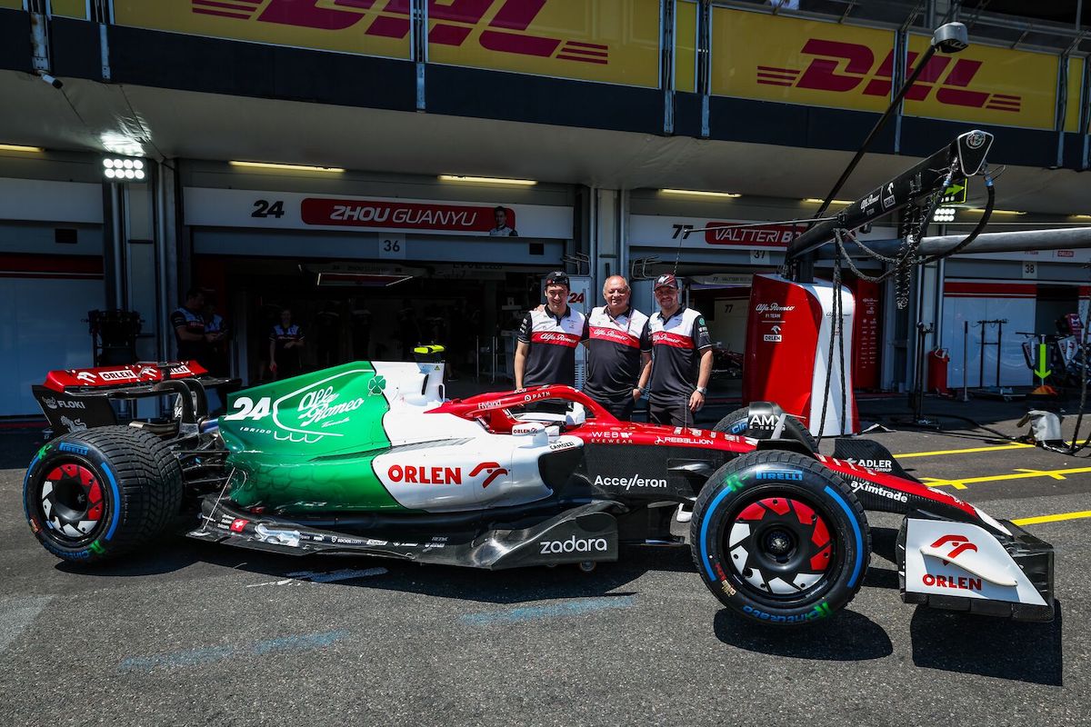 アルファロメオF1、特別なトリコロールカラーをスマホでも手軽にAR体験。初の電動車発売記念