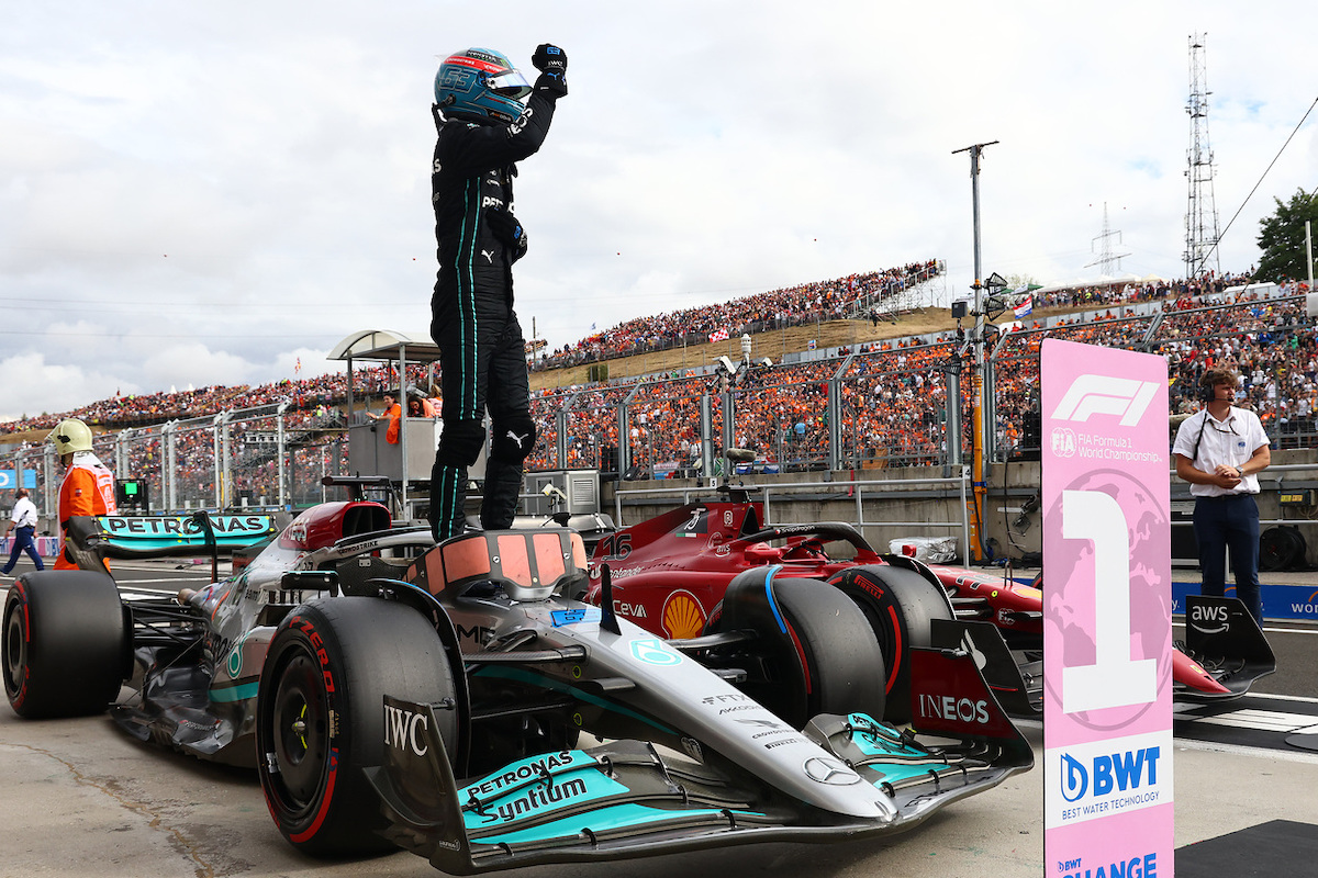 メルセデスF1代表「正しいペースが出せればまた勝つチャンスはある」ラッセルは“全てがうまく”いき、ハミルトンは“不運”