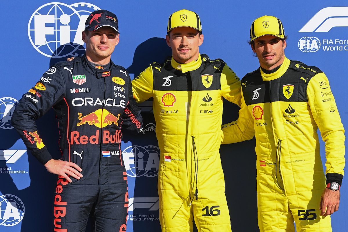 【予選順位：F1イタリアGP】“黄色い”フェラーリがポールポジション獲得！レッドブルはわずかに届かず。角田裕毅15番手