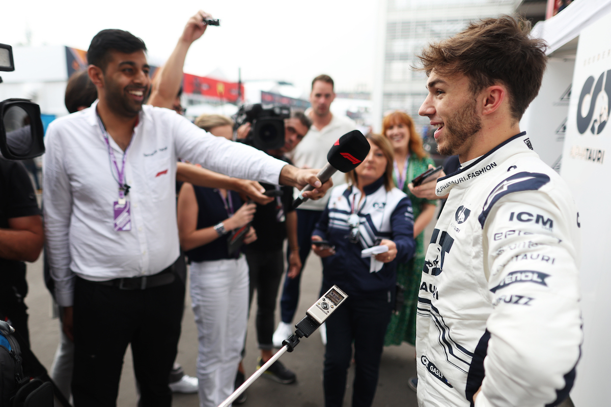 ガスリー、FP1もタイヤテストも好感触！「明日はトップ10を狙うよ」