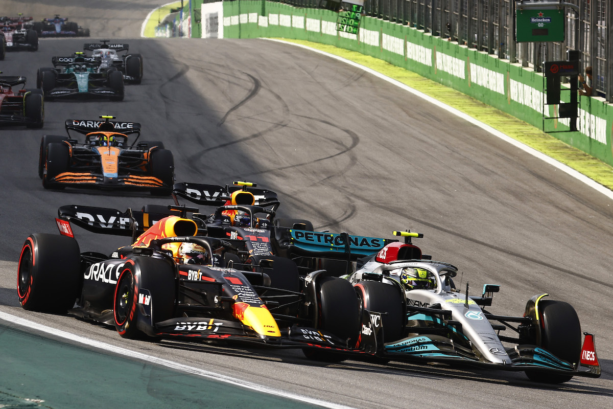 【F1サンパウロGP】クラッシュ続出！リカルドとマグヌッセン、フェルスタッペンとハミルトン、ノリスとルクレール･･･2台がリタイア