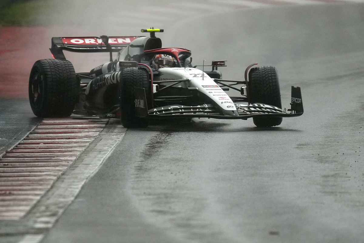 【F1カナダGP】雨のFP3、角田裕毅は2度スピンもクラッシュ回避で8番手！最速フェルスタッペン、ルクレールは0.3秒、アロンソは1.4秒差で続く