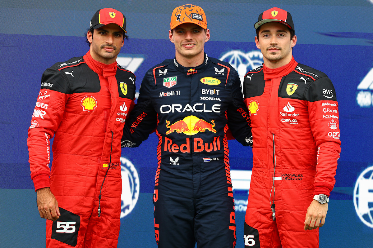 【予選：F1オーストリアGP】フェルスタッペンが僅差のポールポジション！速さを見せたフェラーリは0.048秒届かず･･･ペレスはタイム抹消“連発”でQ2敗退、角田裕毅16番手