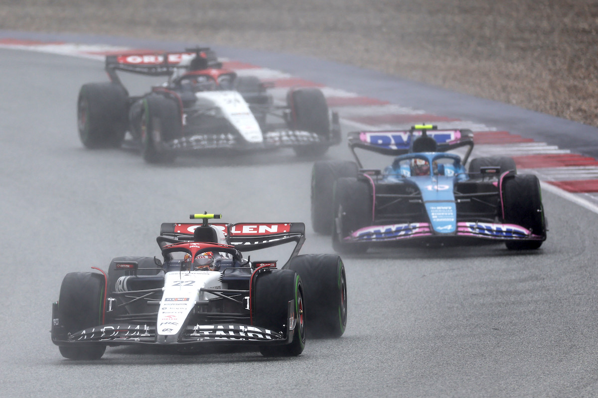 角田裕毅、ドライとウエットの間は“極めて遅い”「特にストレートが遅くて自分も車も力を最大限に発揮できなかった」