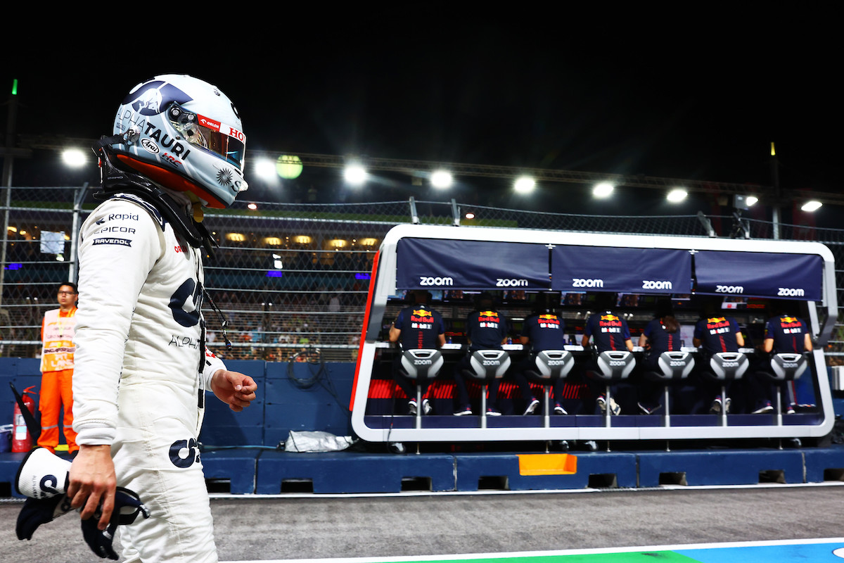 角田裕毅、Q1でトップタイムもQ2でまさかのミス「ミスをしました･･･アルファタウリF1のペースは信じられないほどだったのにとても悔しいです」