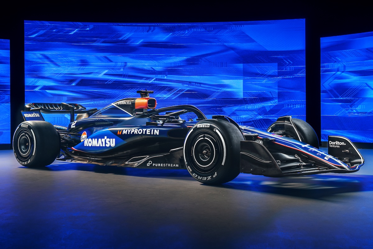 【動画：F1新車カラー】ウィリアムズF1、ニューヨークで2024年F1マシンのカラーリングお披露目　日本のコマツがスポンサー