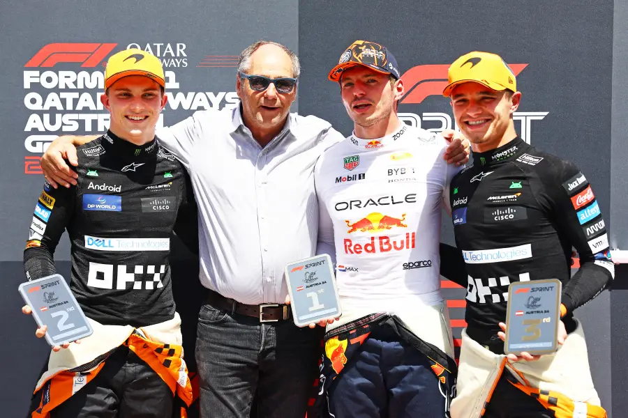 【F1オーストリアGPスプリント】トップ3インタビュー：フェルスタッペンとマクラーレン勢が語る