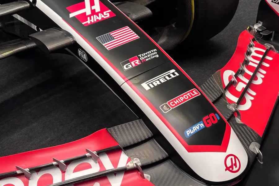 【東京オートサロン2025】ハースF1展示中！TOYOTA GAZOO Racingと提携