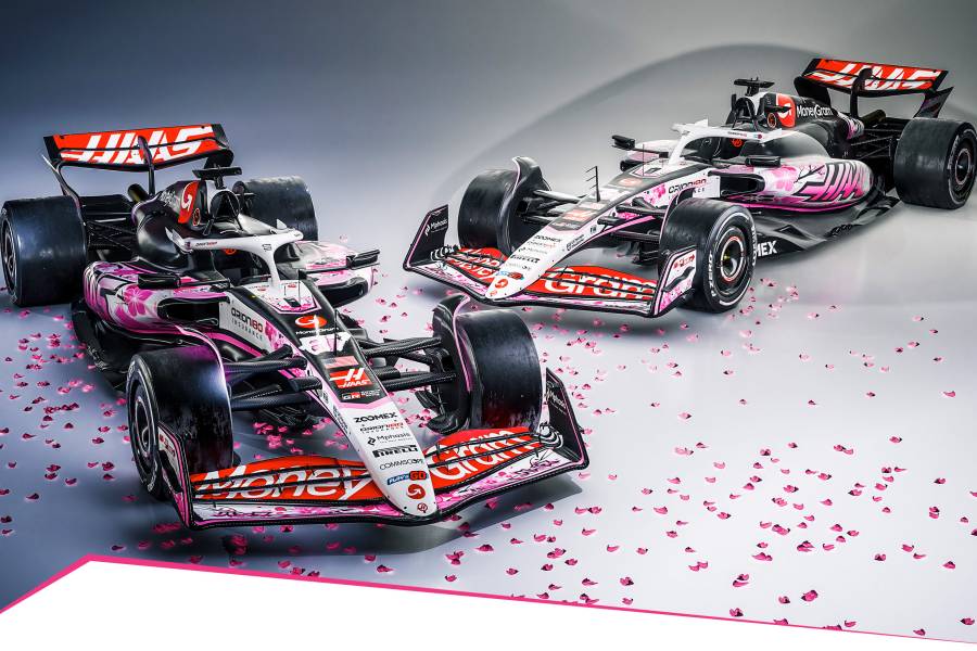 トヨタ支援のハース、“桜リバリー”で鈴鹿へ！「カタカナ」や「毛筆体」も…春のF1日本GPで勢い続くか？