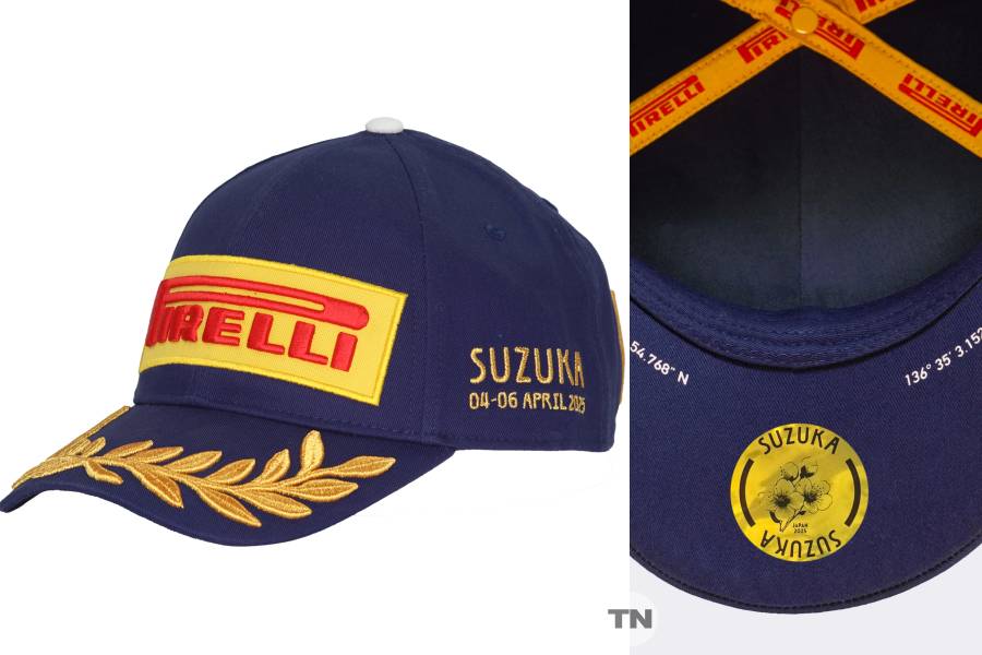 F1日本GP限定！ピレリが“日出づる国”の美を表現、鈴鹿で輝く特製キャップ
