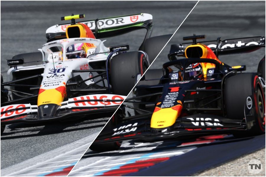 【F1オーストリアGP予選：タイム／前車差】角田裕毅またもQ1敗退に沈む、一方崖っぷちローソンがフェルスタッペン超えの快挙！ノリスは圧巻のポール