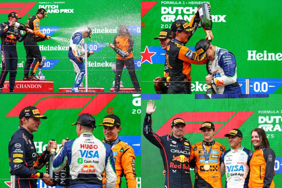 ハジャー「信じられない･･･夢が叶った」ルーキーが感激のF1初表彰台！「純粋なペースと実力でつかみ取れた」／F1オランダGP