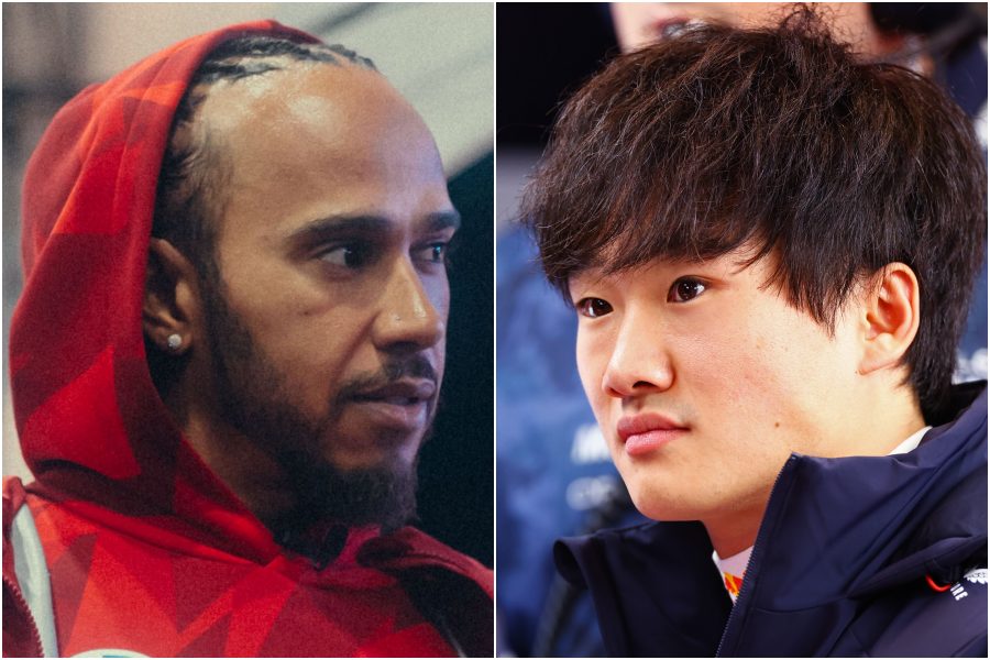 【F1ラスベガスGP:予選Q1タイム／前車差】ウェットで大荒れ　角田裕毅19番手で痛恨の敗退、ハミルトン最下位の波乱　ホンダRBPT勢は3台がQ2進出