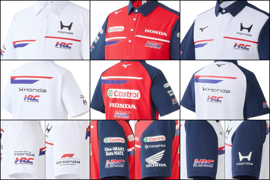 HRC×ミズノ、F1・MotoGP・Indy・SFなどで共通の新ユニフォームを公開　新Hマークで体現するホンダの次章