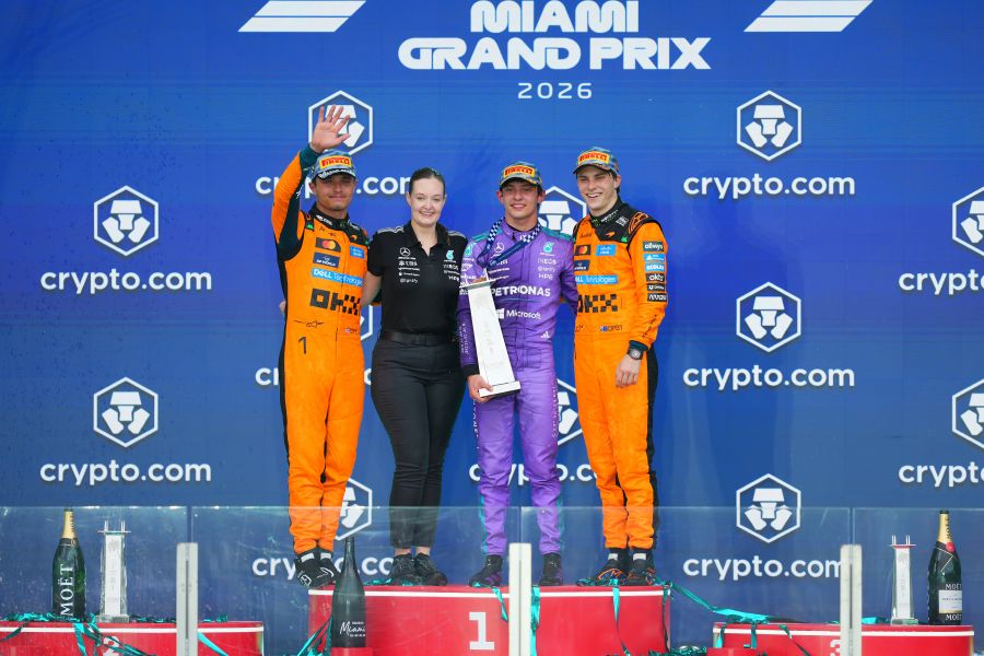 【F1マイアミGP決勝レポート】新時代到来19歳アントネッリ歴史的3連勝　フェルスタッペンとルクレールに異変　クラッシュ続出