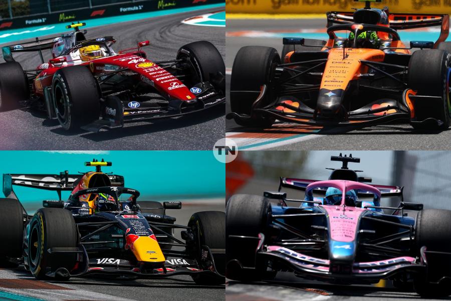 【解説】F1マイアミGPで大改良ラッシュ　アストンマーティンは変更なし、フェラーリ最多11項目、各チームの狙いとは？