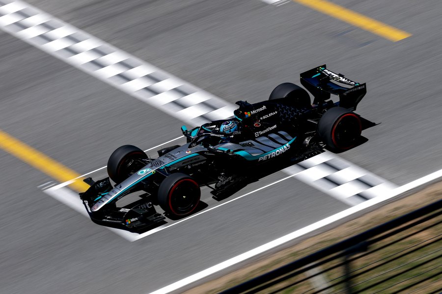 【F1バルセロナGP｜予選Q3タイム差】ラッセル今季3度目PP、ルクレールがクラッシュ赤旗　ハミルトン2番手