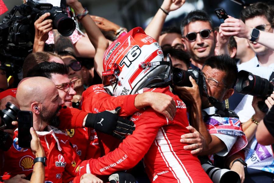 ルクレール「タイヤは完全に冷え切っていた」悲願のシルバーストン初制覇　フェラーリF1通算250勝目