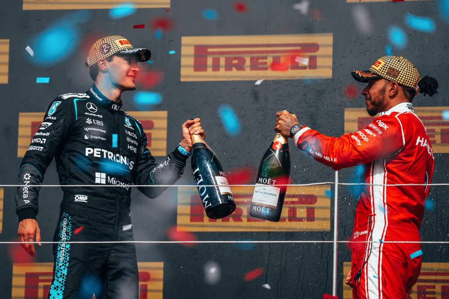【F1ポイントランキング】無得点のアントネッリにラッセルが25点差　優勝ルクレール4位浮上、フェルスタッペンは首位と103点差