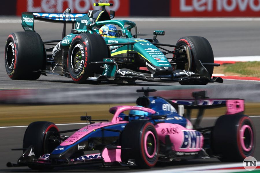 【F1イギリスGP】決勝序盤から大荒れ　アロンソはスタート前にマシン停止でピットレーン発進、接触相次ぐ