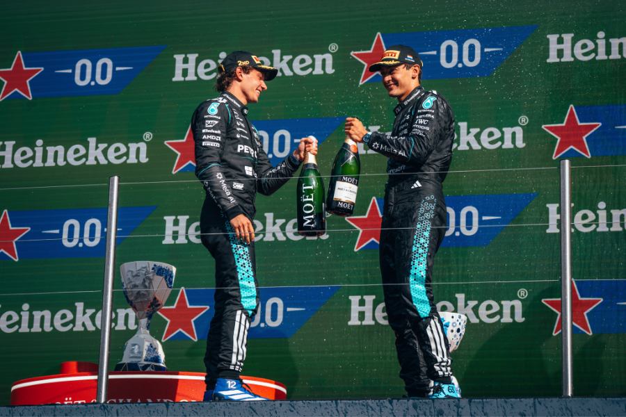 「失うものは何もない」婚約したばかりのラッセルがF1タイトル争いへ反撃　首位アントネッリは連続ミスに「気を引き締めるきっかけ」