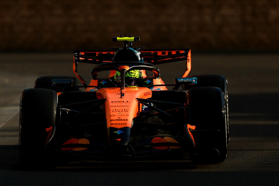 【F1アゼルバイジャンGP】マクラーレン、新アップグレードに手応え　ノリス「マシンの感触はかなりいい」　ピアストリ「メルセデスとの差を縮めたい」