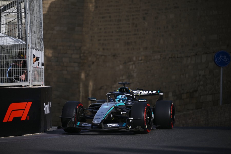 【F1アゼルバイジャンGP｜予選Q3タイム差】ラッセルが全セクター最速でポール！ルクレール2番手、復帰ハジャー4番手　フェルスタッペンまさかの8番手、ノリス痛恨のミス